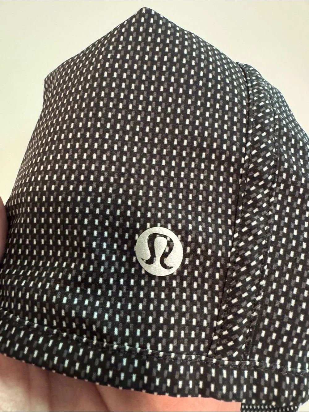 Lululemon Black Microdot Shorts, Perfect Condition, Drawstring Zip Pocket size 8